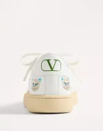 Valentino Royco Sneaker In Nappa Calfskin With Le Chat De La Maison Motif - Image 2